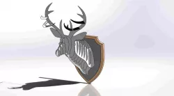 3D Deer Head 2mm/4mm Board