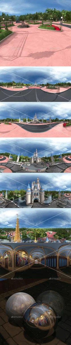 6 Theme Park Castle HDRI