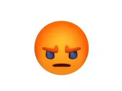 Animated Facebook Angry Reaction Button