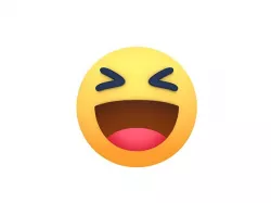 Animated Facebook Haha Reaction Button