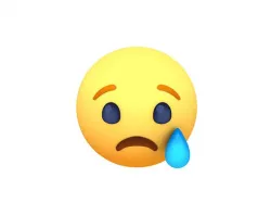 Animated Facebook Sad Reaction Button