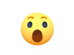 Animated Facebook Wow Reaction Button