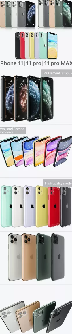 Apple iPhone 11 Pro & 11 Pro MAX & 11 All colors