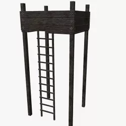Archer Tower Level 1 PBR Low Poly