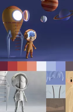 Astronaut Cartoon Boy - Characters