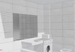 Automated parameterized model of tiled wall