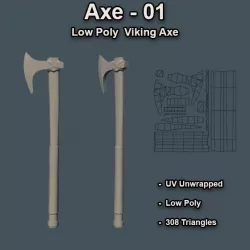 Axe 01 Lowpoly