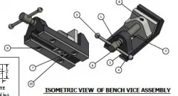 Bench vice assembly