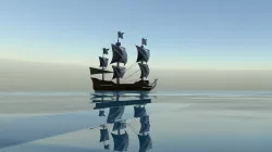 Black pearl Ship Boat