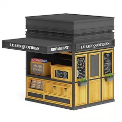 Breakfast Kiosk 3D Model