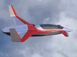 Canard jet plane