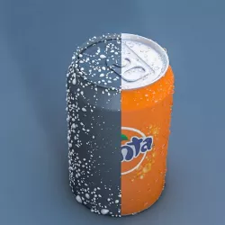 Canned fanta