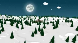 Cartoon Winter Forest Scene
