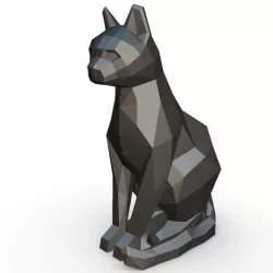 Cat sitting figure