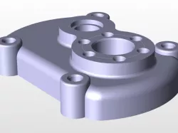 Catia mechanical part with technical drawing. It can be used for training purposes.