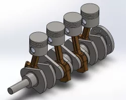 crankshaft with connecting rod