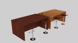 Desk Holeside Set