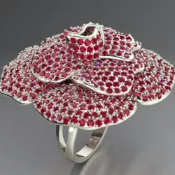 Diamond Flower Ring.