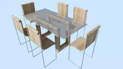 Dining table + chairs