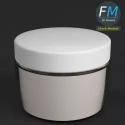 Face cream jar