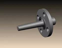 Flange mounted thermowell