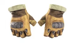 Half finger military leather gloves 07