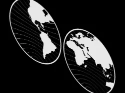 Hemisphere World Map Model