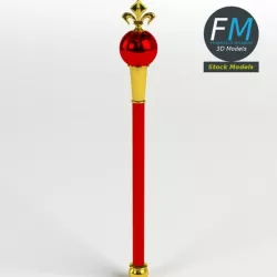 Heraldic scepter
