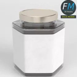 Hexagonal jam jar