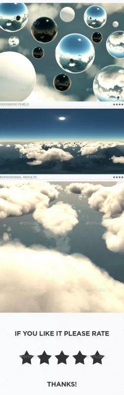 High Resolution Above The Clouds HDRi Map 037
