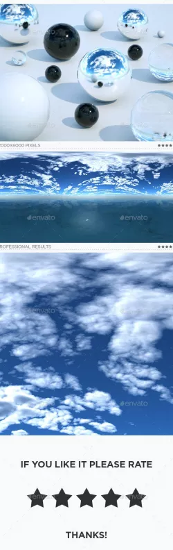 High Resolution Sky HDRi Map 637