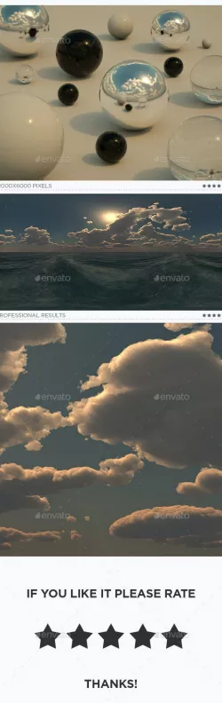 High Resolution Sky HDRi Map 677