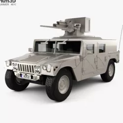 Hummer H1 M242 Bushmaster with HQ interior 2011
