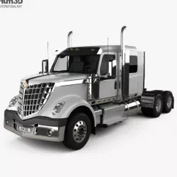 International Lonestar 56 Low Rise Sleeper Cab Tractor Truck 2008