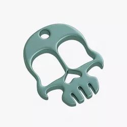 Knuckles skull keychain