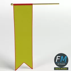 Long medieval banner