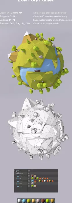 Low Poly Planet