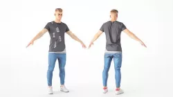 Male casual style with PBR textures 17