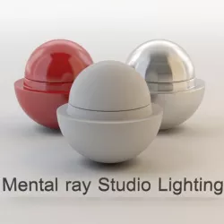 Mental ray studio Lighting setup
