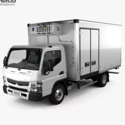 Mitsubishi Fuso Canter (918) Wide Single Cab Refrigerator Truck 2016