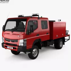 Mitsubishi Fuso Canter (FG) Wide Crew Cab Fire Truck 2016