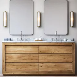 RECLAIMED RUSSIAN OAK DOUBLE VANITY