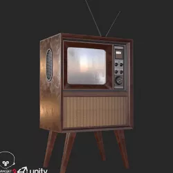 Retro Vintage Television PBR