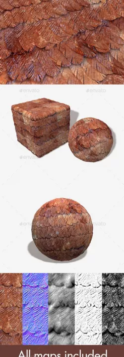 Rusty Metal Feathers Seamless Texture