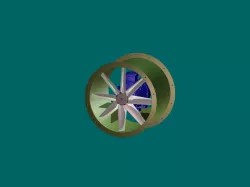 SCA630 8 blade 5.5kW motor Axial Fan