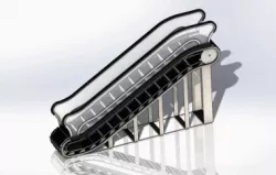 SolidWorks Escalator Drwaing Assembly And Animation [Yürüyen Merdiven]