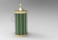 Steampunk tank lamp