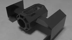 Tie Fighter Fire Pit/Grill Assembly