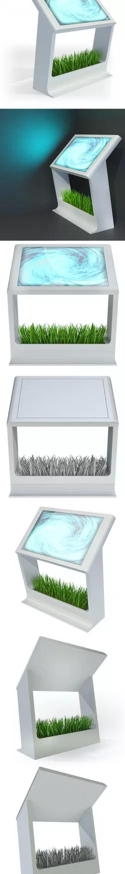 Touch Screen LCD Stand Display Kiosk