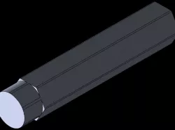turned down shaft